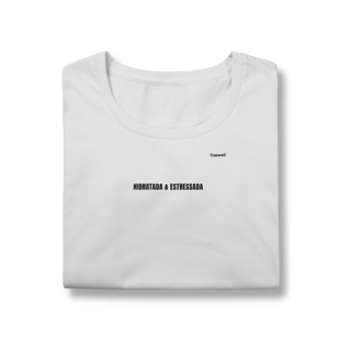 Nome do produto Camiseta Baby Long Prime Hidratada & Estressada | Mood Verão 2026