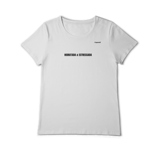 Nome do produto Camiseta Baby Long Pima Hidratada & Estressada | Mood Verão 2026