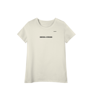 Nome do produto Camiseta Baby Long Pima Hidratada & Estressada | Mood Verão 2026