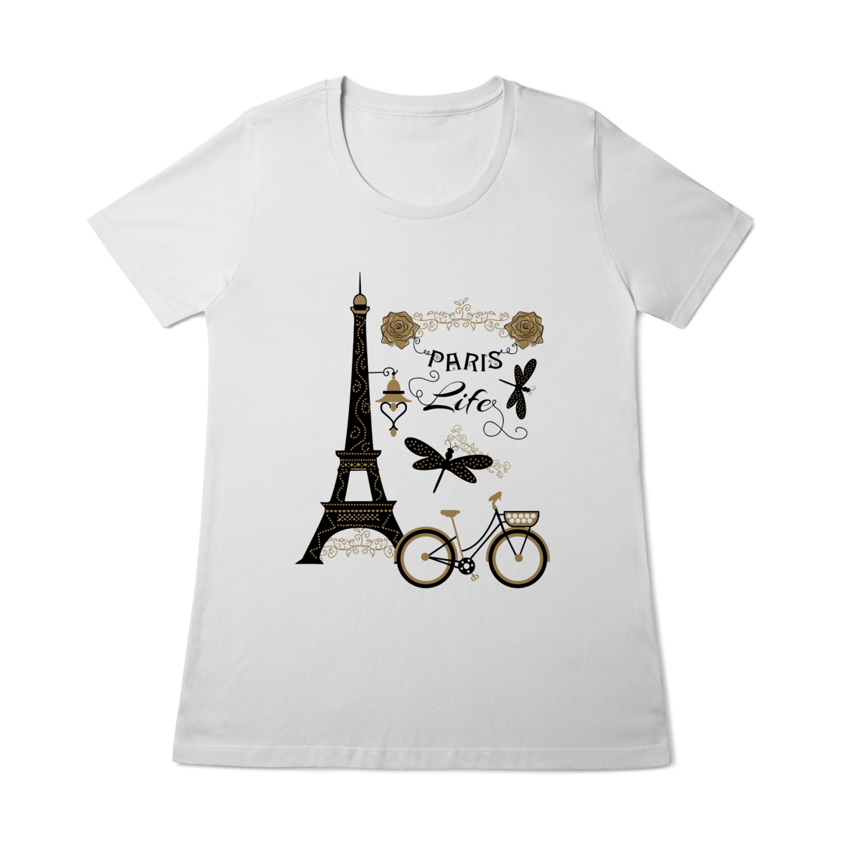 Nome do produto: Camiseta Baby Look - Paris Life