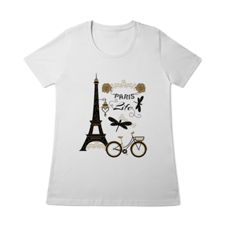 Camiseta Baby Look - Paris Life