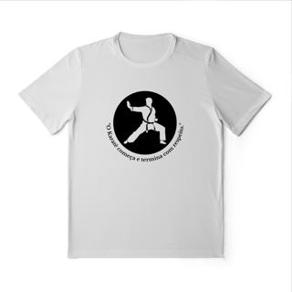 Camiseta Sport Dry UV - Frases Karatê-Do 