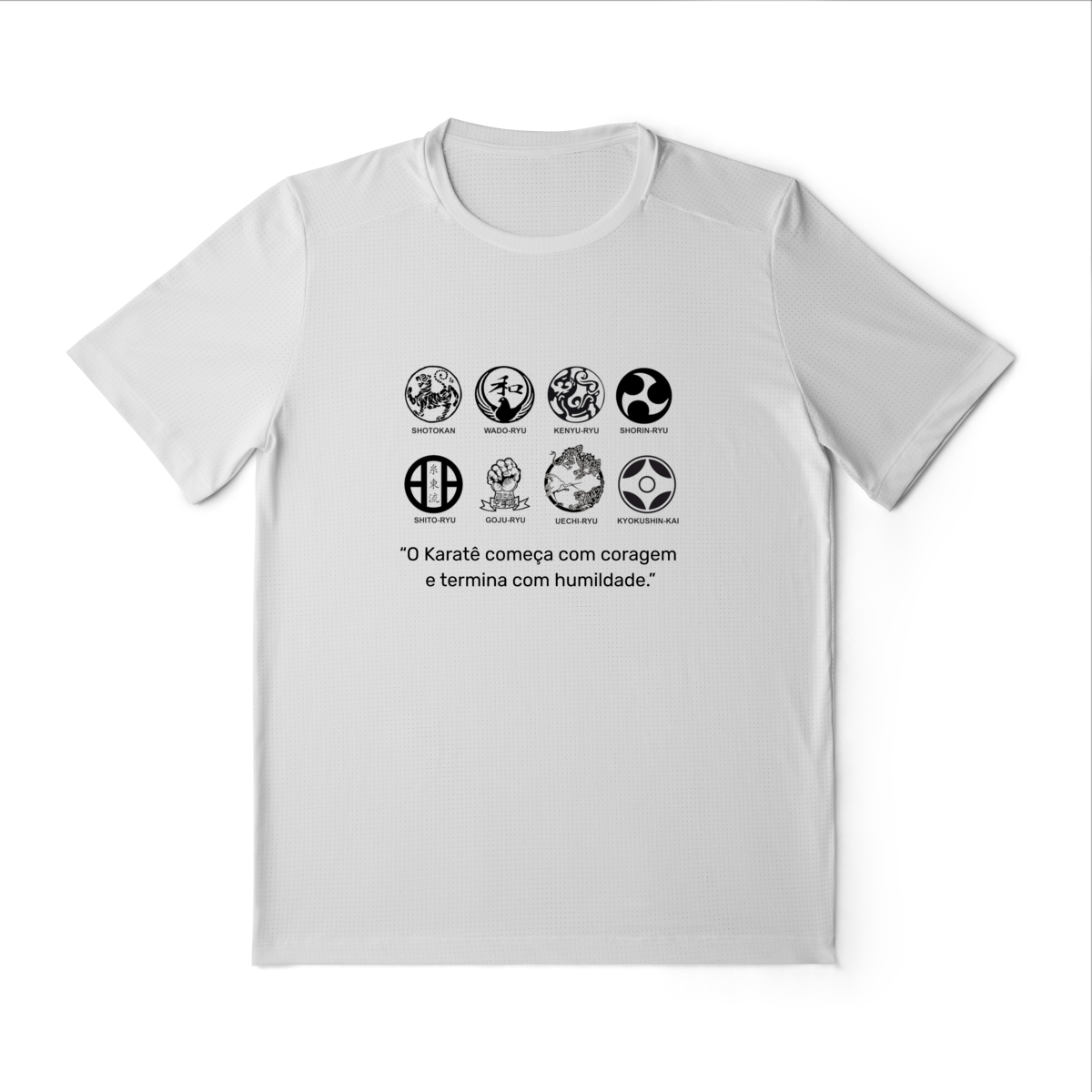 Nome do produto: Camiseta Sport Dry UV - Estilos do Karatê