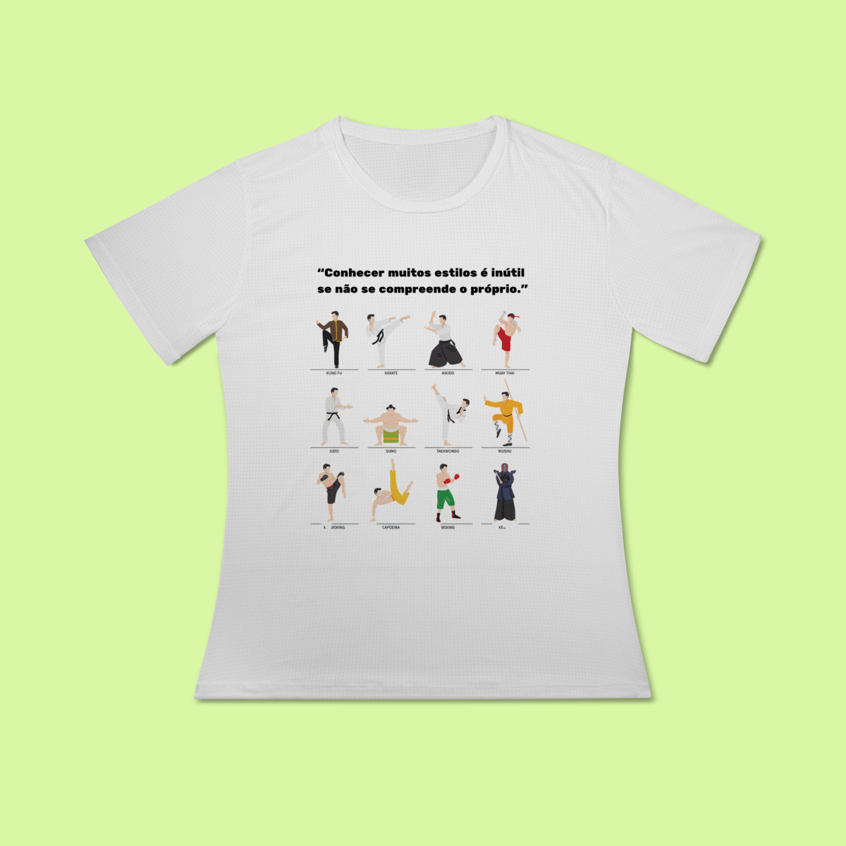 Nome do produto: Baby Look Sport Dry UV Artes Marciais