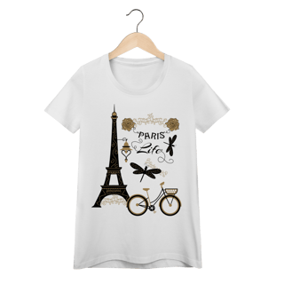 Nome do produtoCamiseta Baby Look - Paris Life