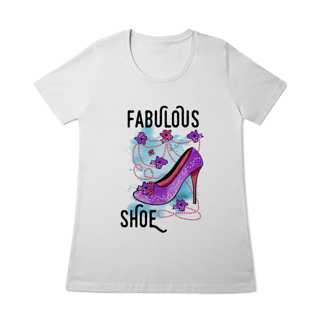Nome do produtoCamiseta Baby Look - Fabulous Shoe