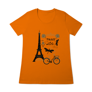 Nome do produtoCamiseta Baby Look - Paris Life