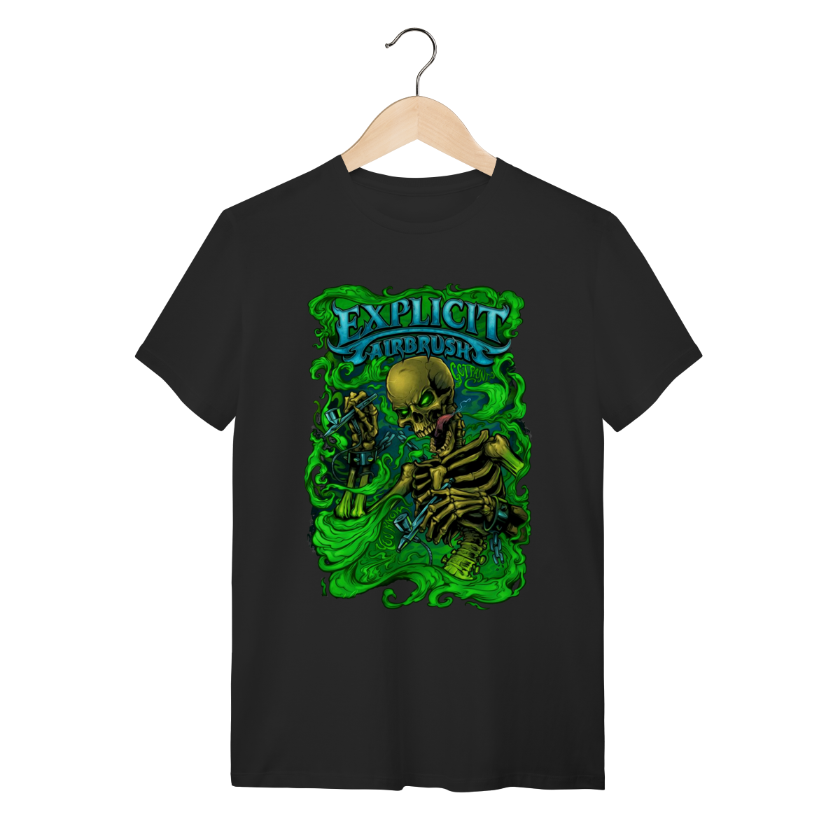 Nome do produto: Camiseta Quality Dark - Esqueleto