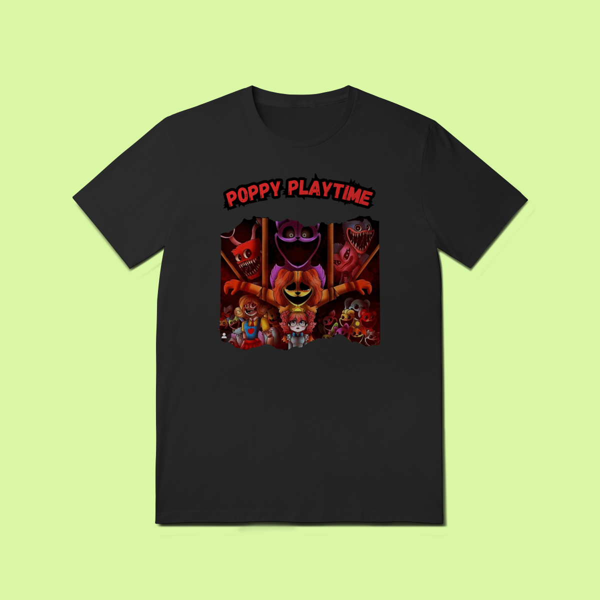 Nome do produto: Camiseta T-Shirt Quality - Turma Poppy playtime