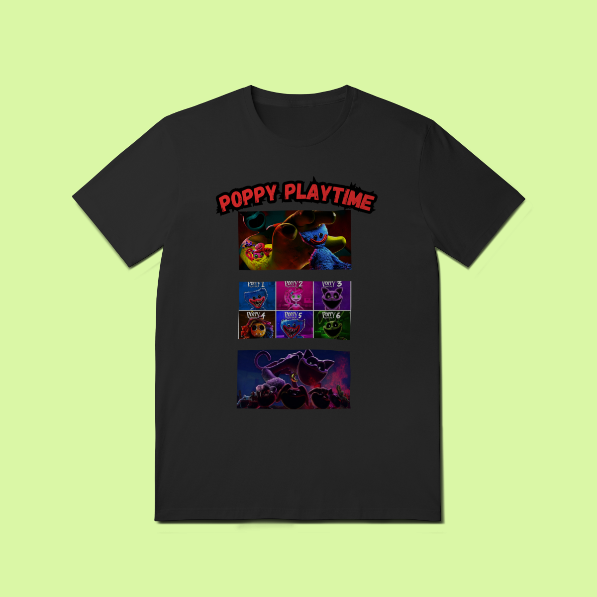 Nome do produto: Camiseta T-Shirt Turma Poppy Playtime
