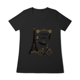Nome do produtoCamiseta Baby Look - Paris Life