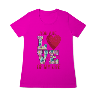 Nome do produtoCamiseta Baby Look - Love my Life