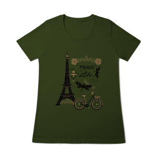 Nome do produtoCamiseta Baby Look - Paris Life