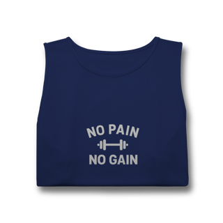 Nome do produto Regata Sport Dry UV No Pain No Gain – Performance & Motivação 