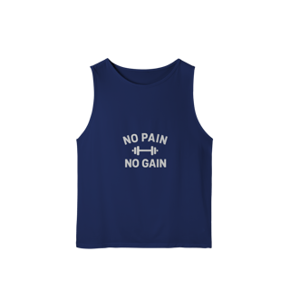 Nome do produto Regata Sport Dry UV No Pain No Gain – Performance & Motivação 