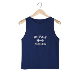 Nome do produto Regata Sport Dry UV No Pain No Gain – Performance & Motivação 