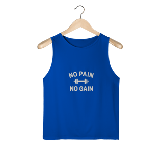 Nome do produto Regata Sport Dry UV No Pain No Gain – Performance & Motivação 