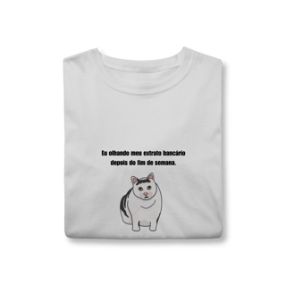 Nome do produto Camisa Meme do Gato Confuso