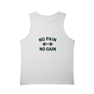 Nome do produto Regata Sport Dry UV No Pain No Gain – Performance & Motivação 