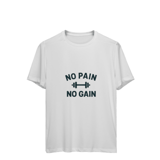 Nome do produto Camiseta Sport Dry UV No Pain No Gain – Performance & Motivação