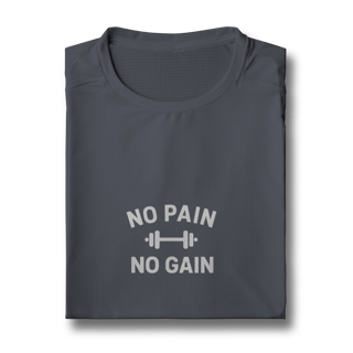 Nome do produto Camiseta Sport Dry UV No Pain No Gain – Performance & Motivação
