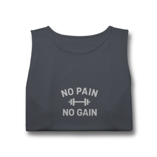 Nome do produto Regata Sport Dry UV No Pain No Gain – Performance & Motivação 