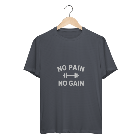 Camiseta Sport Dry UV No Pain No Gain – Performance & Motivação