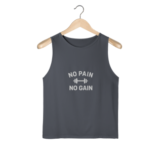 Nome do produto Regata Sport Dry UV No Pain No Gain – Performance & Motivação 