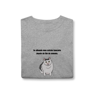 Nome do produto Camisa Meme do Gato Confuso