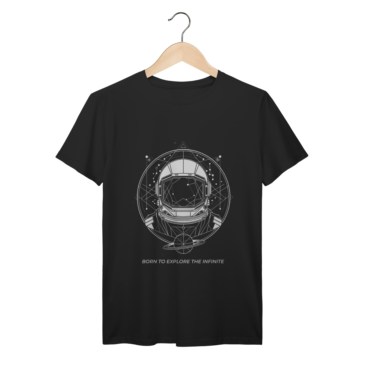 Camiseta Prime Astronauta Cósmico – Black Edition