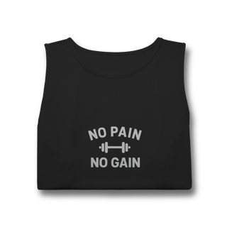 Nome do produto Regata Sport Dry UV No Pain No Gain – Performance & Motivação 