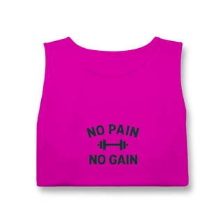 Nome do produto Regata Sport Dry UV No Pain No Gain – Performance & Motivação 
