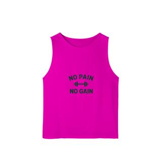 Nome do produto Regata Sport Dry UV No Pain No Gain – Performance & Motivação 