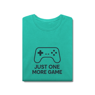 Nome do produto Camiseta Estonada Just One More Game – Gamer Mode On