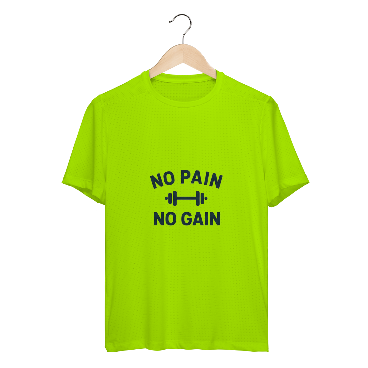 Nome do produto: Camiseta Sport Dry UV No Pain No Gain – Performance & Motivação