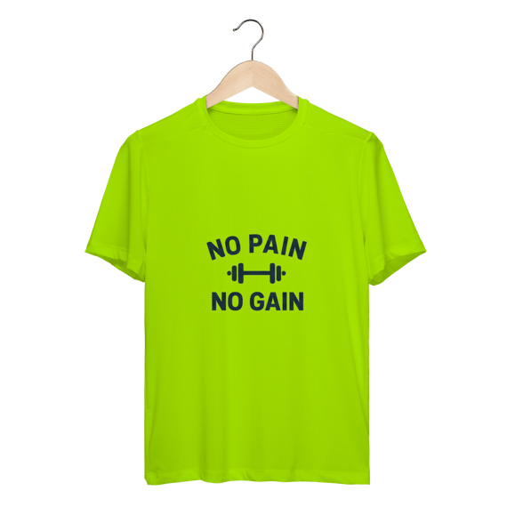 Camiseta Sport Dry UV No Pain No Gain – Performance & Motivação
