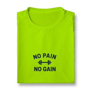 Nome do produto Camiseta Sport Dry UV No Pain No Gain – Performance & Motivação