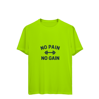 Nome do produto Camiseta Sport Dry UV No Pain No Gain – Performance & Motivação