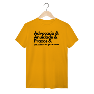 Nome do produto Tshirt advocacia anuidade prazos comotameuprocesso