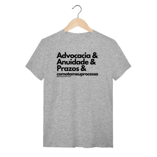 Nome do produto Tshirt advocacia anuidade prazos comotameuprocesso
