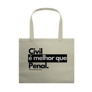 Nome do produto Ecobag G civil é melhor que penal