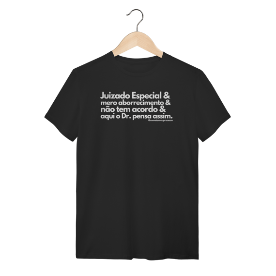 Tshirt juizado especial e mero aborrecimento e nao tem acordo