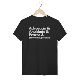 Nome do produto Tshirt advocacia anuidade prazos comotameuprocesso
