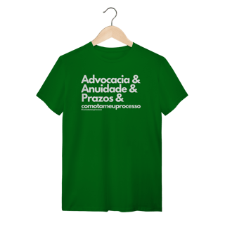 Tshirt advocacia anuidade prazos comotameuprocesso