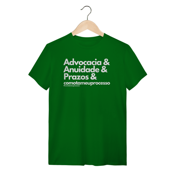 Tshirt advocacia anuidade prazos comotameuprocesso