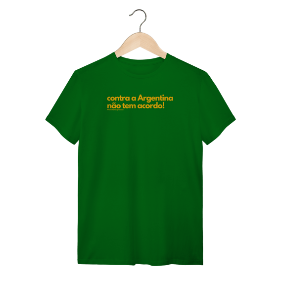 Tshirt contra a Argentina não tem acordo