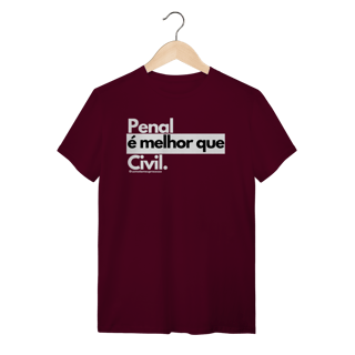 Nome do produto Tshirt Penal é melhor que civil