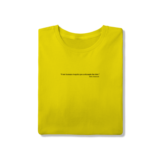 Nome do produtoCamiseta Quality - O Ser Humano é Aquilo que a Educação Faz Dele