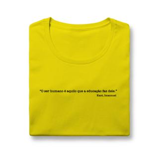 Nome do produtoBaby Look Quality - O Ser Humano é Aquilo que a Educação Faz Dele