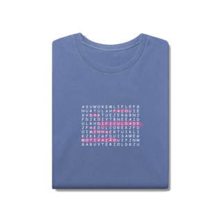Nome do produtoCamiseta Estonada - Caça Palavras